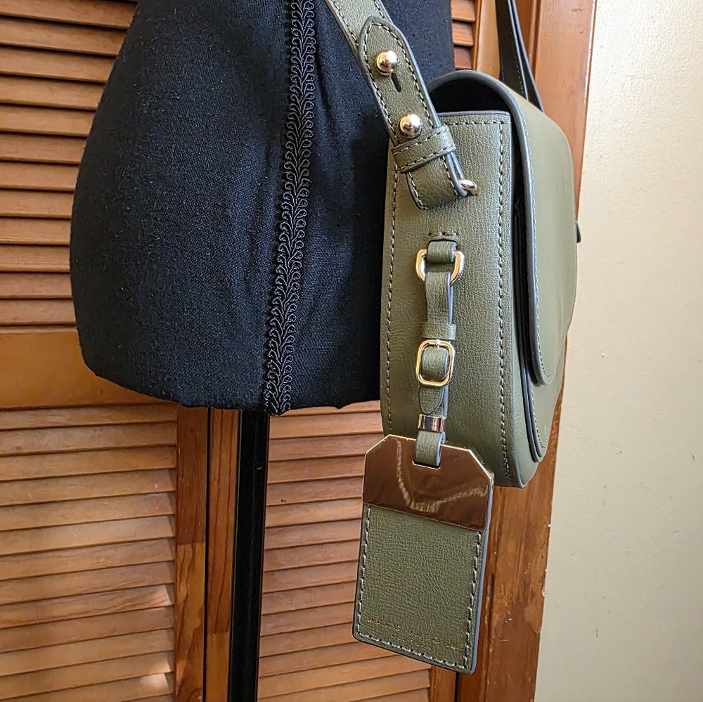 GC Marc Jacobs New York Mini Rider Olive Crossbody Bag - Picture 6 of 16